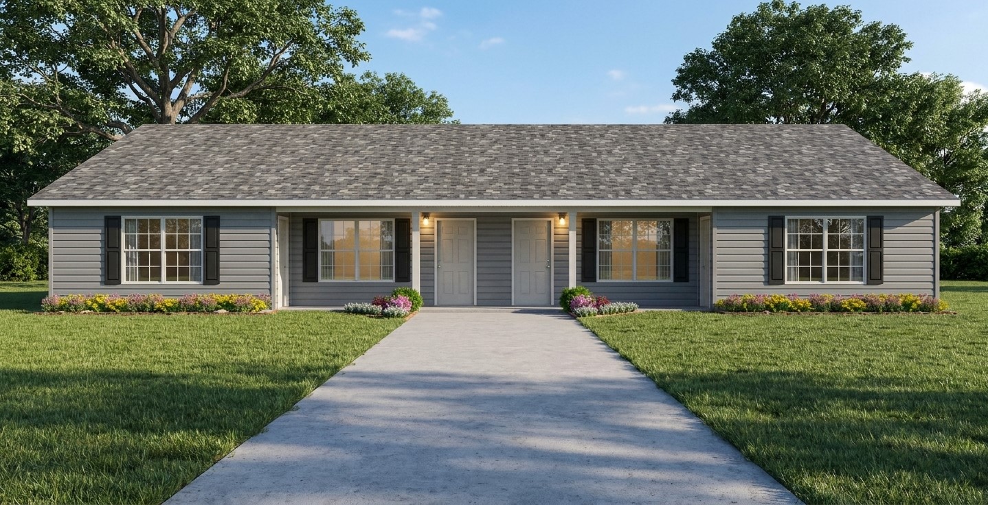 J1103-4B. 4 unit apartment plan